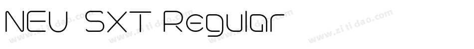 NEU-SXT Regular字体转换